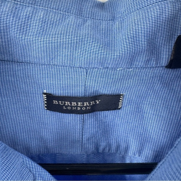 Burberry Blue Casual Button Down Shirt - Picture 5 of 8